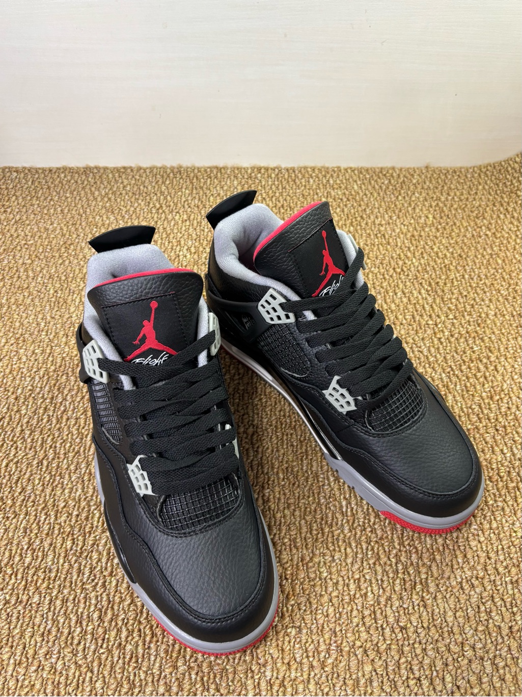 Jordan 4 Retro Bred Reimagined 2024 -Men’s Classic Basketball Sneakers Shoes